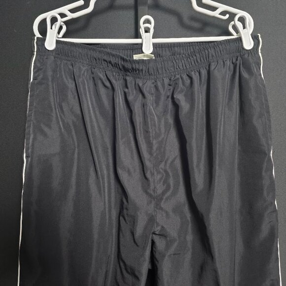 Classic Elements Woman Pants 18W Black Windbreaker Track Lined Velcro Ankle Y2K - Picture 2 of 7